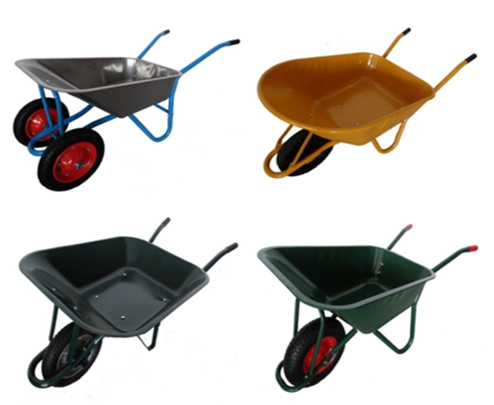 Chứng nhận CE Máy công cụ làm vườn 0,6mm 5 Cuft Steel Wheel Barrow 0