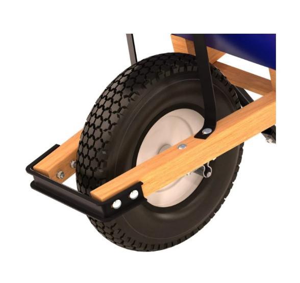 Dụng cụ làm vườn 540mm Xe cút kít 150kg 6 Cu Ft có khung thép 2