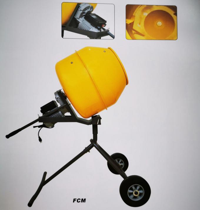 Máy trộn bê tông mini 160L Máy trộn xi măng vàng 0