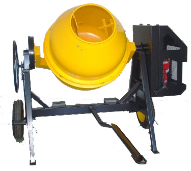 Máy trộn bê tông khí tự động Máy trộn bê tông 500l với máy bơm mini 0