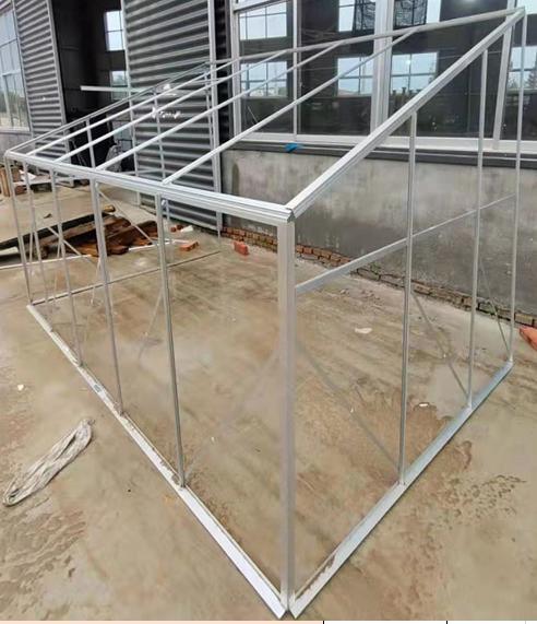Ngôi nhà màu xanh lá cây treo tường 4ft dễ dàng lắp ráp Nhà kính sở thích 3