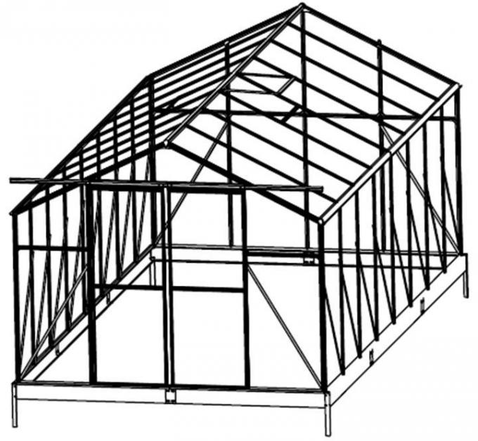Máy làm vườn 5cm Khung nhôm Spire Garden Solar Green House 6