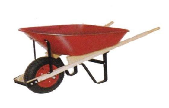 Chứng nhận CE Máy công cụ làm vườn 0,6mm 5 Cuft Steel Wheel Barrow