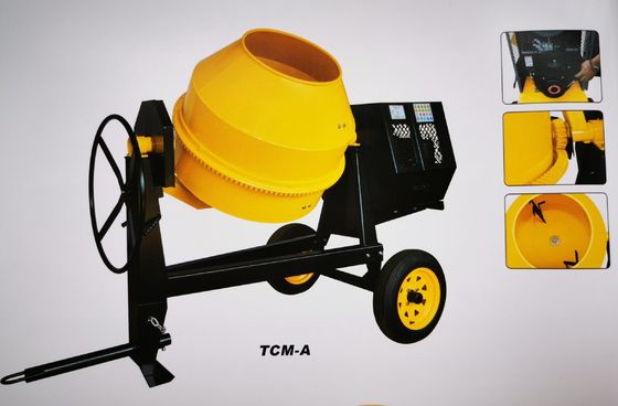 Máy trộn bê tông điện CE 7.5HP Xây dựng cỡ trung bình