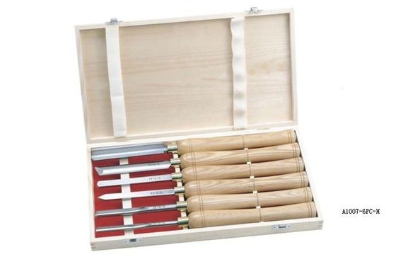 Bộ dụng cụ tiện gỗ hình chữ V Tay cầm bằng gỗ Bộ đục khắc gỗ