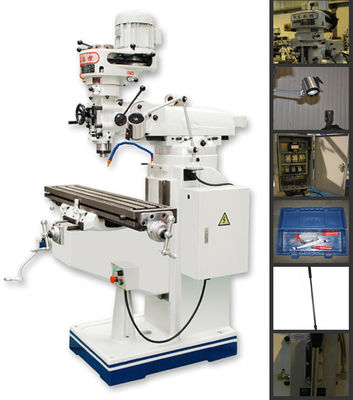 Máy khoan phay 3HP Máy phay vạn năng ISO 9001
