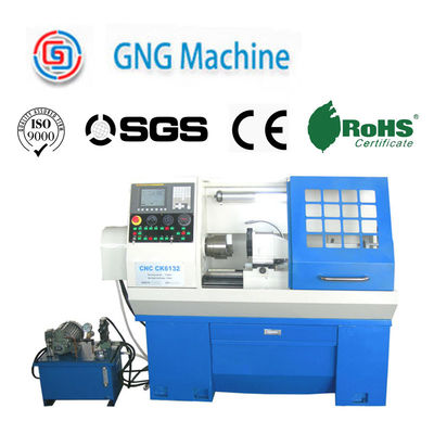 Manual / Hydraulic Turret CNC Metal Lathe với 400/1000mm X / Z Axis Travel